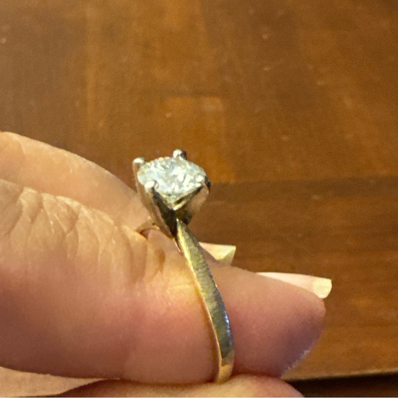 🌹14K gold 1.1 carat moissanite diamond ring - Picture 5 of 16